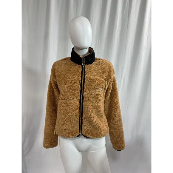 The North Face 'Extreme' Brown Pile Fleece Zip Jacket Size S - Picture 2 of 5